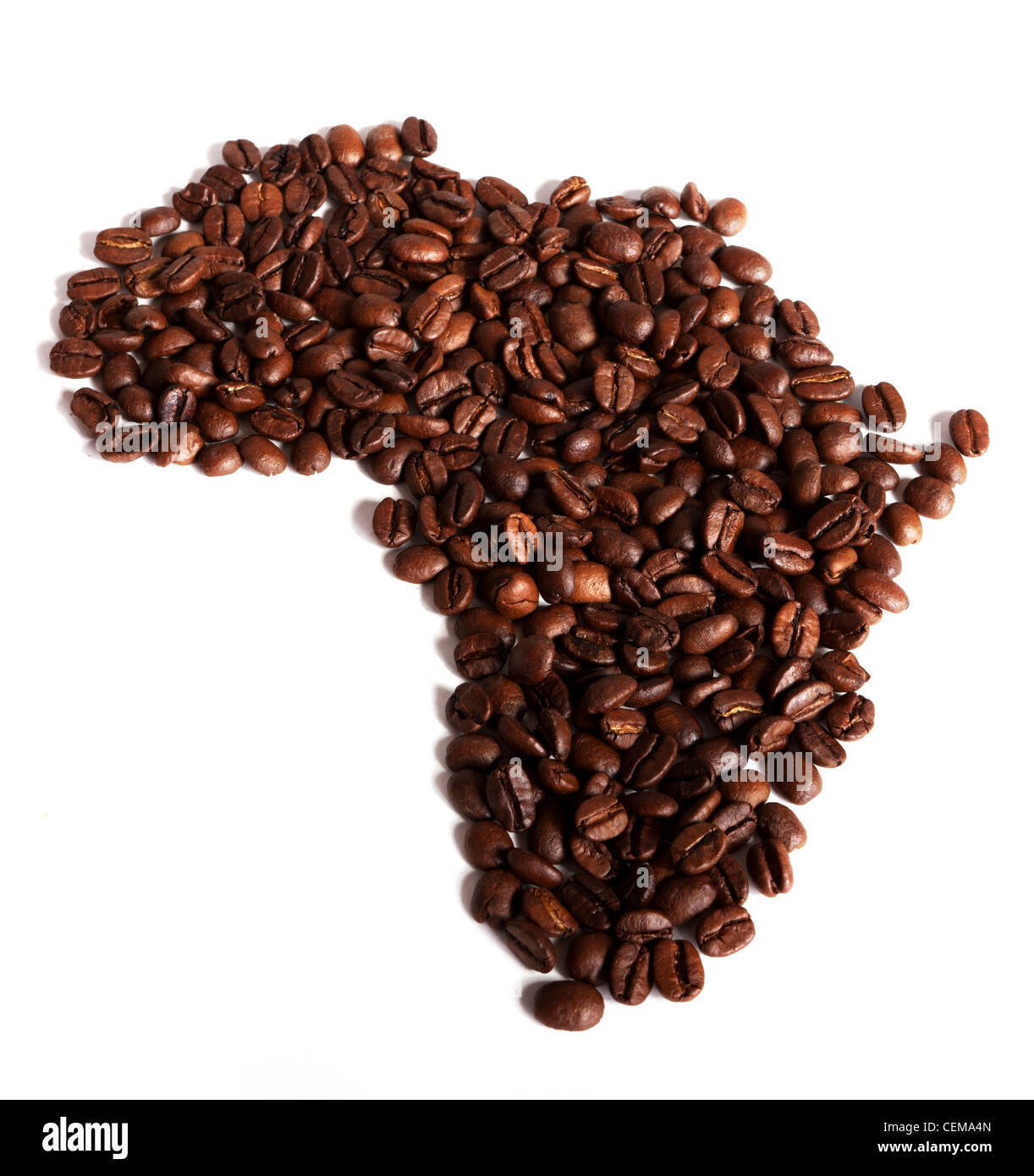 Africa a nation made of coffee Stock Photo