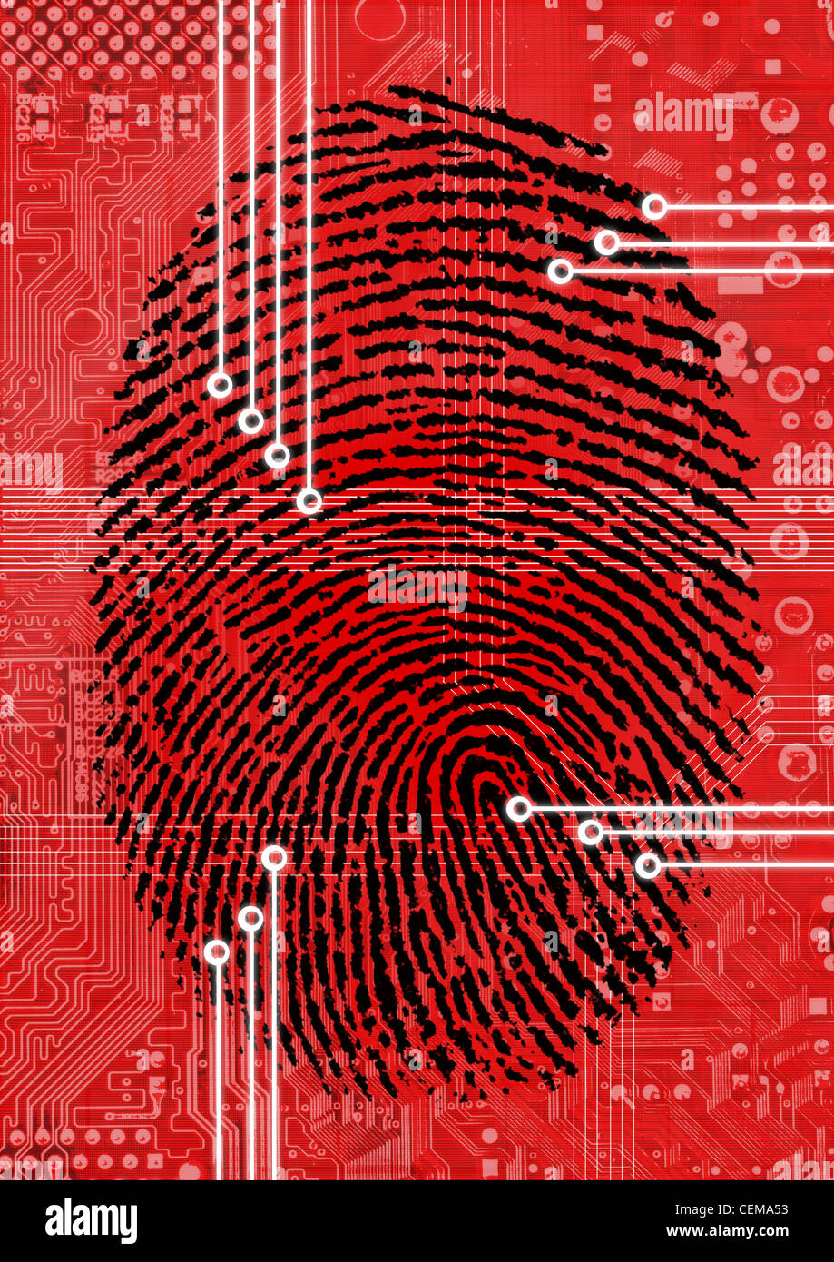 Fingerprint Scanning for secure authorization Stock Photo Alamy
