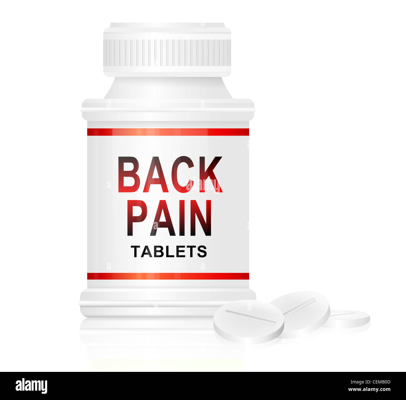 Back pain tablets Stock Photo Alamy