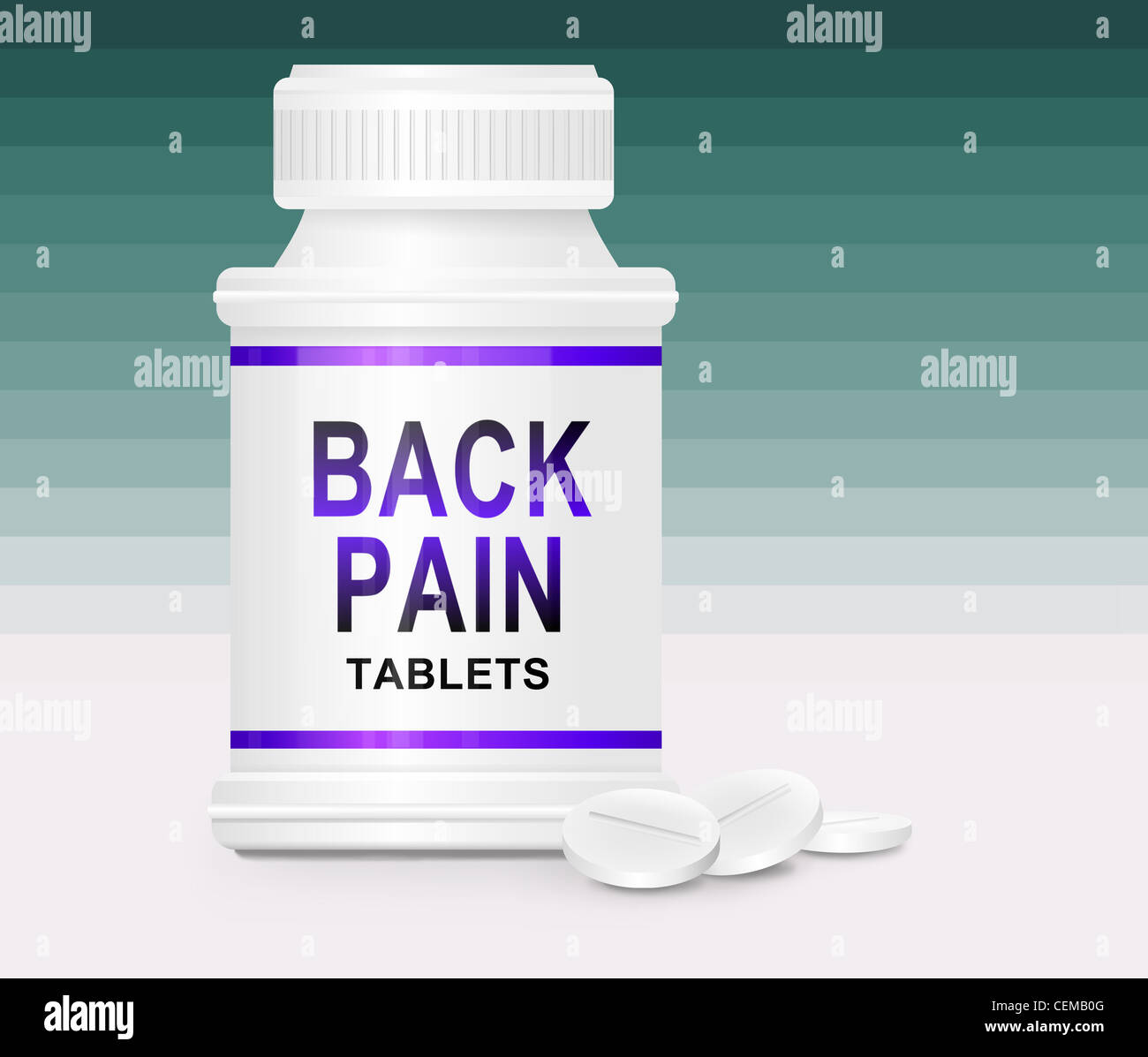 Back pain tablets Stock Photo Alamy