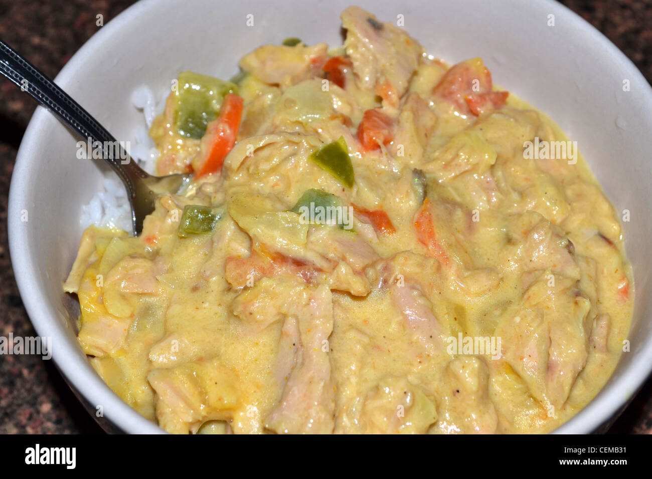 curried tuna and rice Stock Photo Alamy