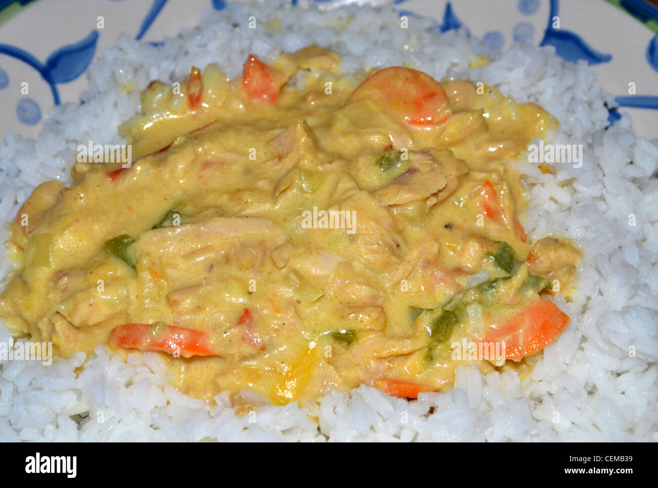 curried tuna and rice Stock Photo Alamy