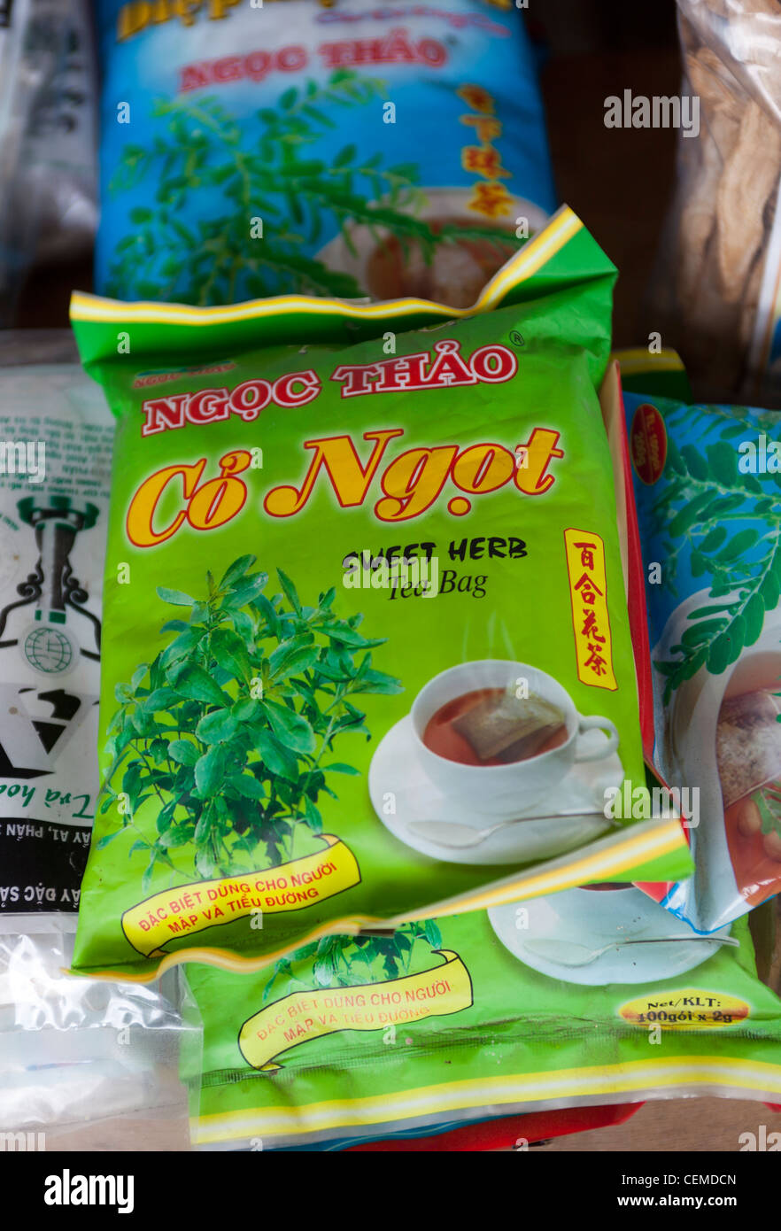 Sweet Herb Tea on sale at Dalat Stock Photo
