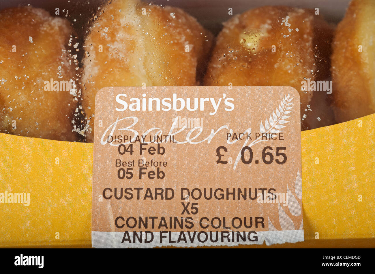 sainsburys custard doughnut calories