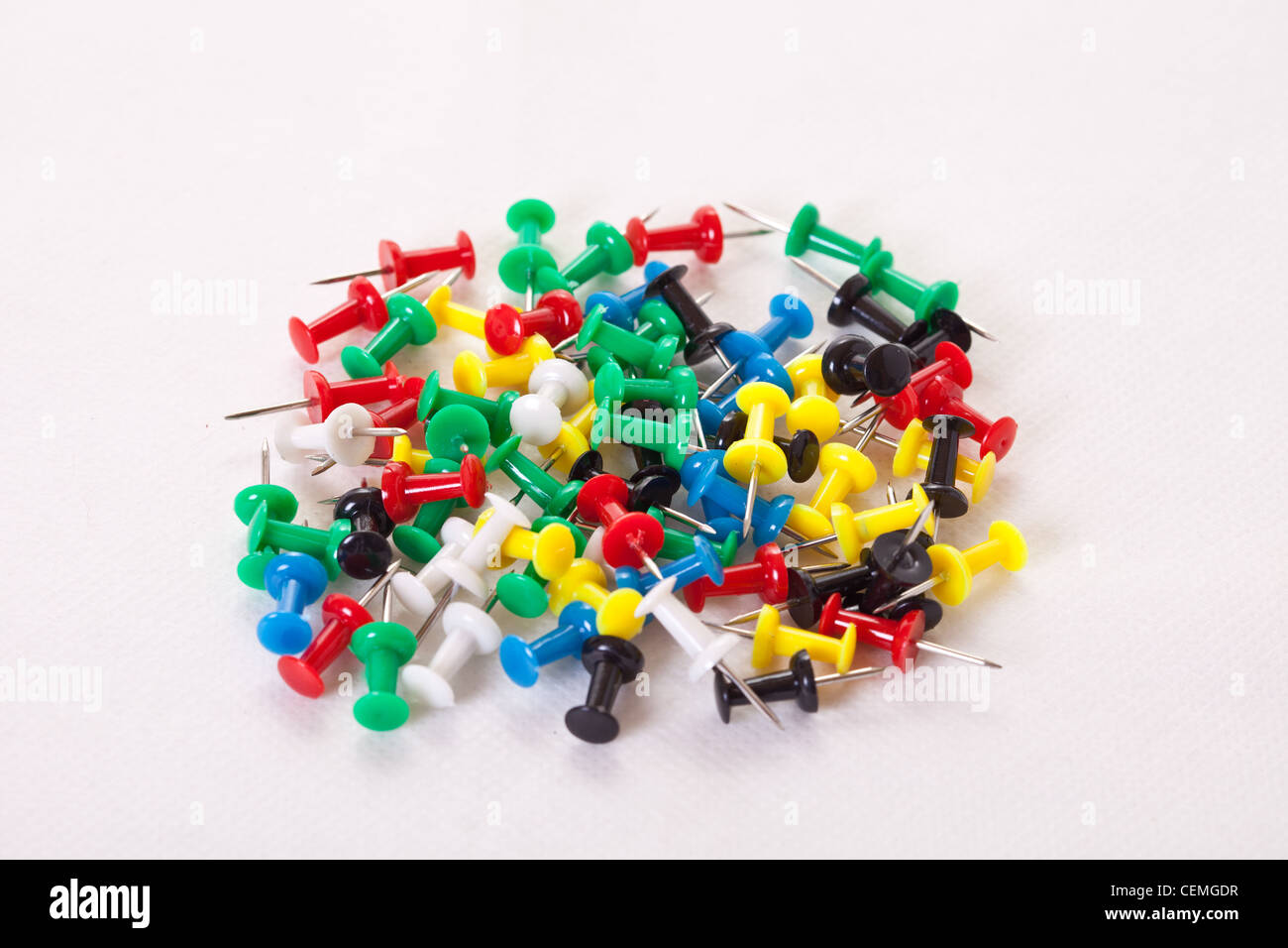 multi colored map pins,map pins,red pins,blue pins,green pins,white pins,black pins, yellow pins, Stock Photo