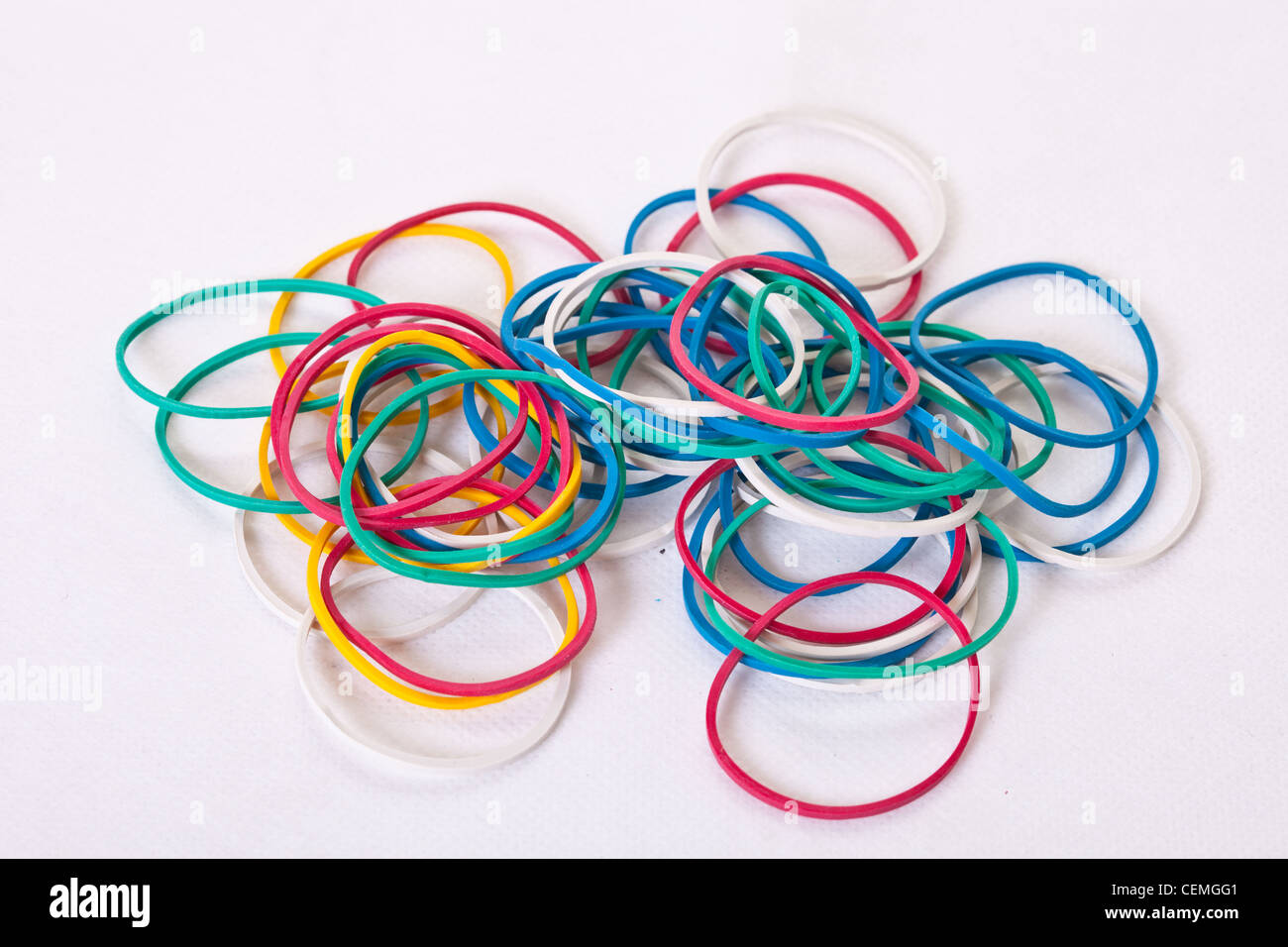 Coloured rubber bands hi-res stock photography and images - Alamy