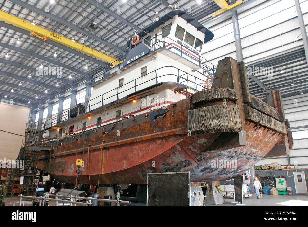 Maritime boat repair Bridgeport CT Stock Photo Alamy