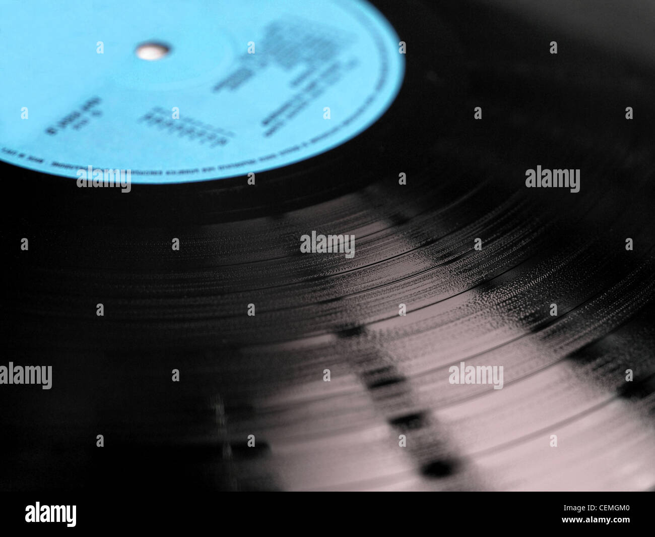Vinyl record music recording support Stock Photo Alamy
