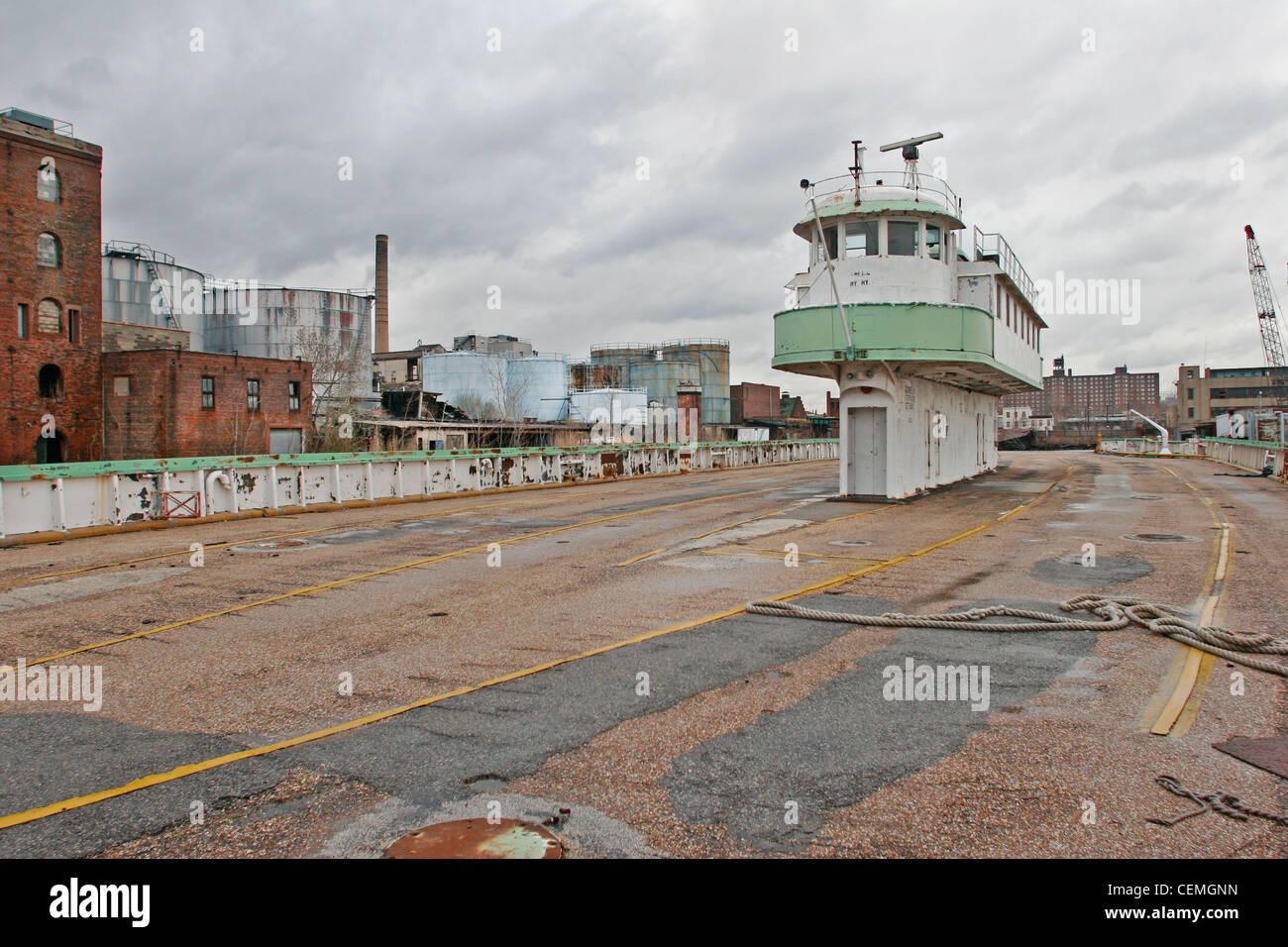 New York Shipyard IKEA Brooklyn NY empty dry dock Stock Photo Alamy