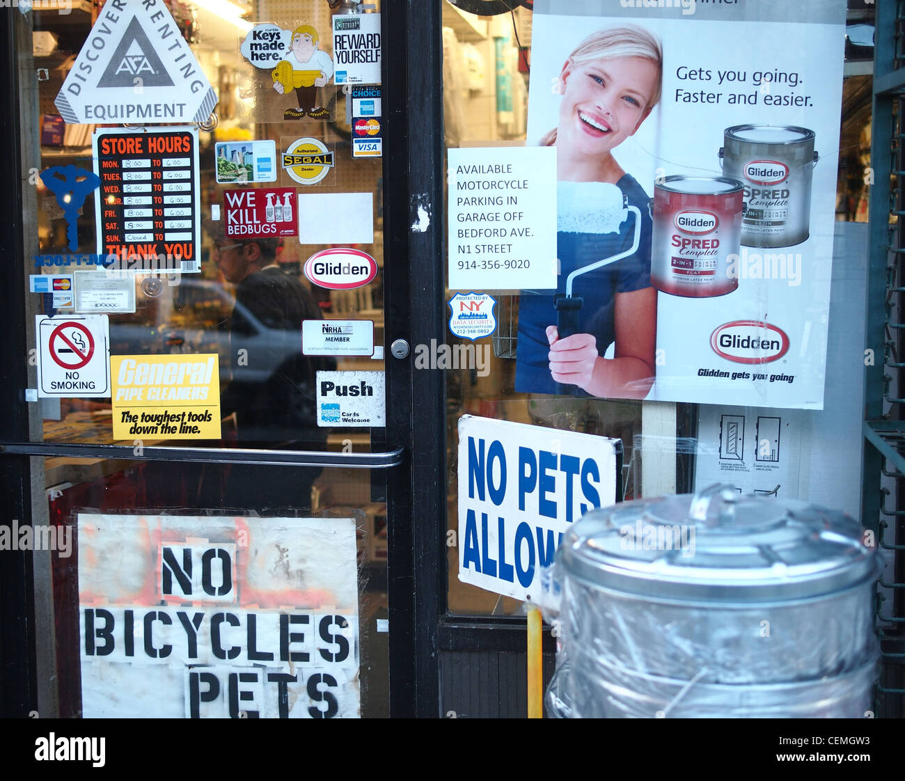 Facade of hardware store, Brooklyn, New York Stock Photo Alamy