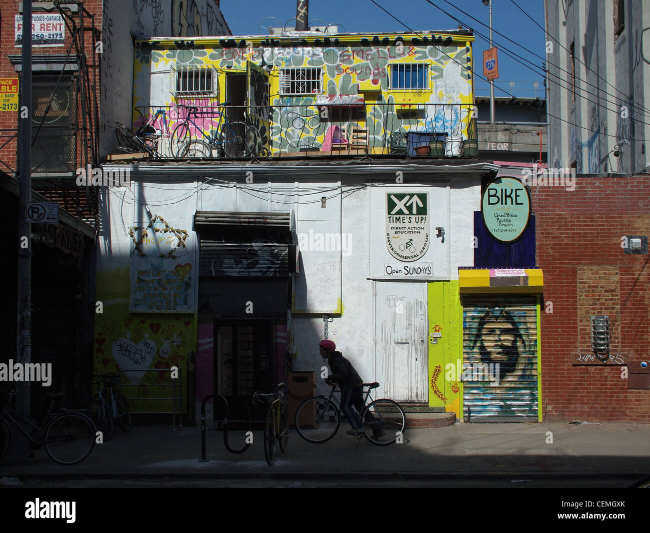Bicycle rental shop, Brooklyn, New York Stock Photo Alamy