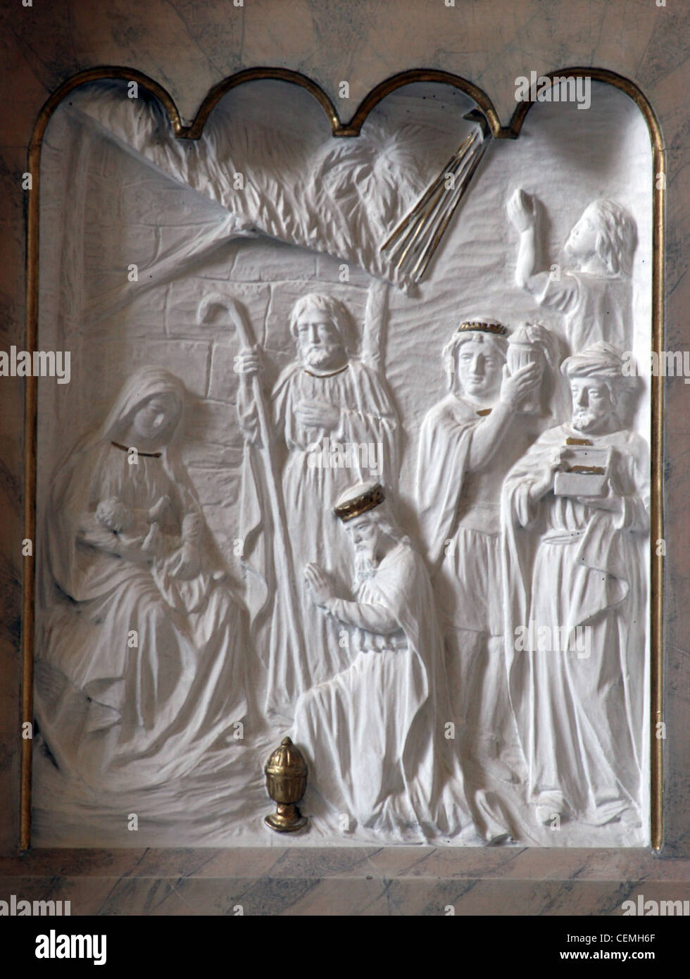 Nativity Scene, Adoration of the Magi Stock Photo - Alamy