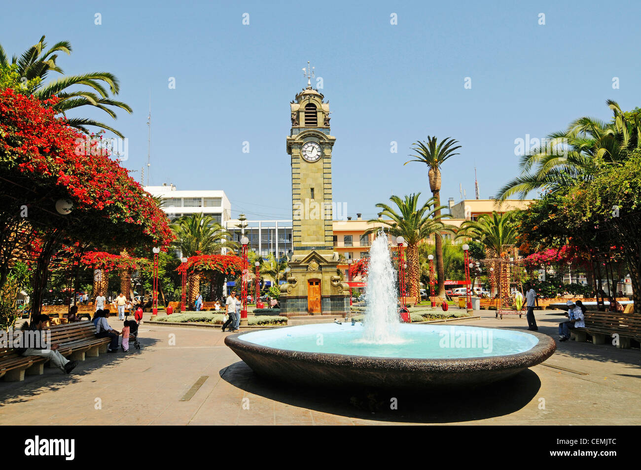Plaza Colon / Antofagasta Stock Photo