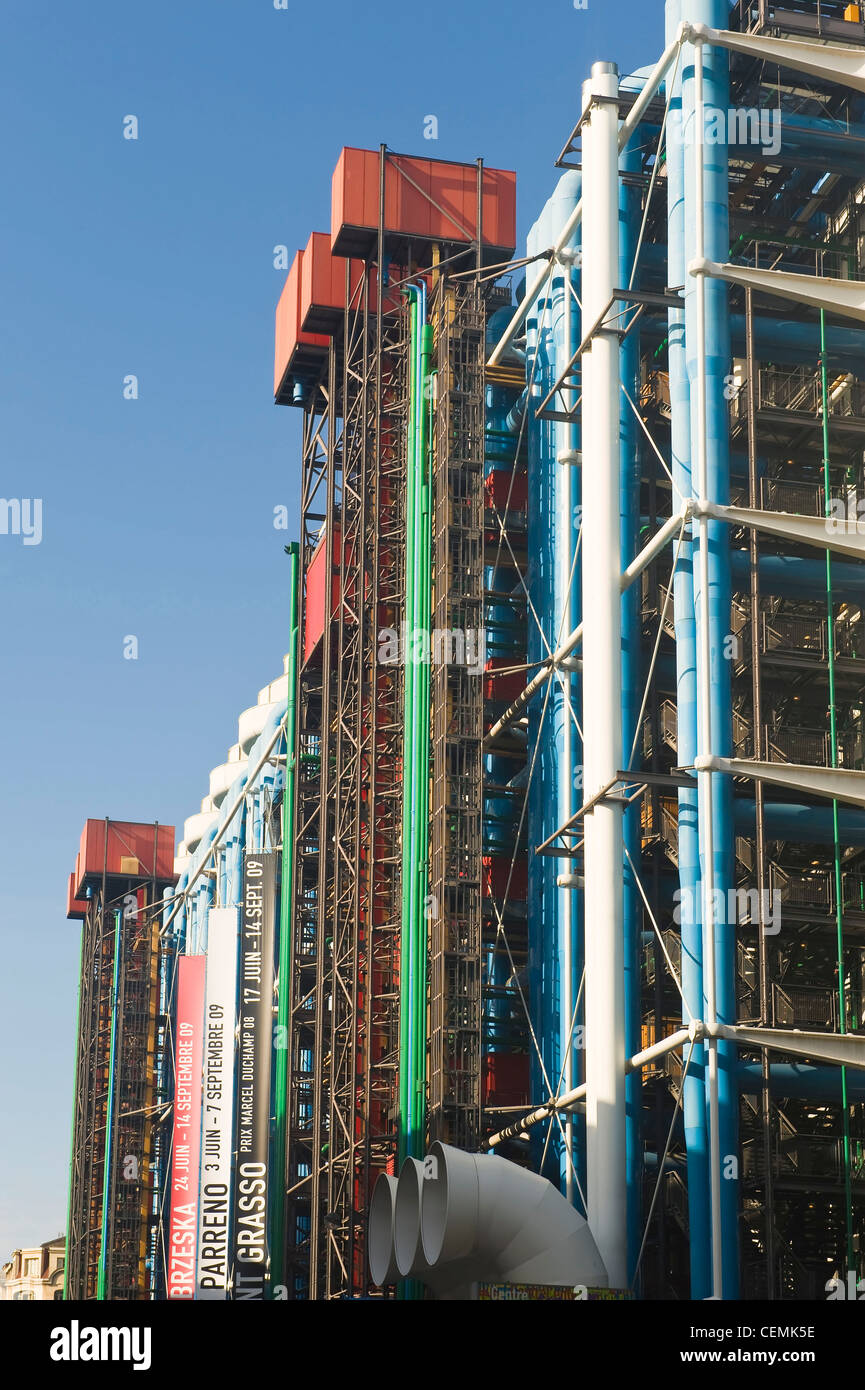 Centre Pompidou / Paris Stock Photo