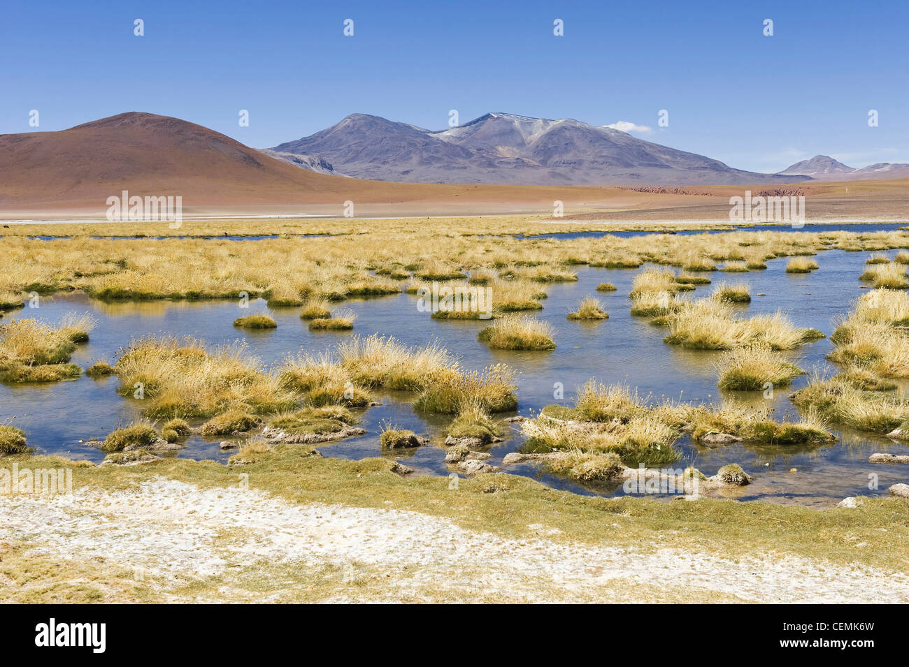 Salt lake / Atacama desert Stock Photo