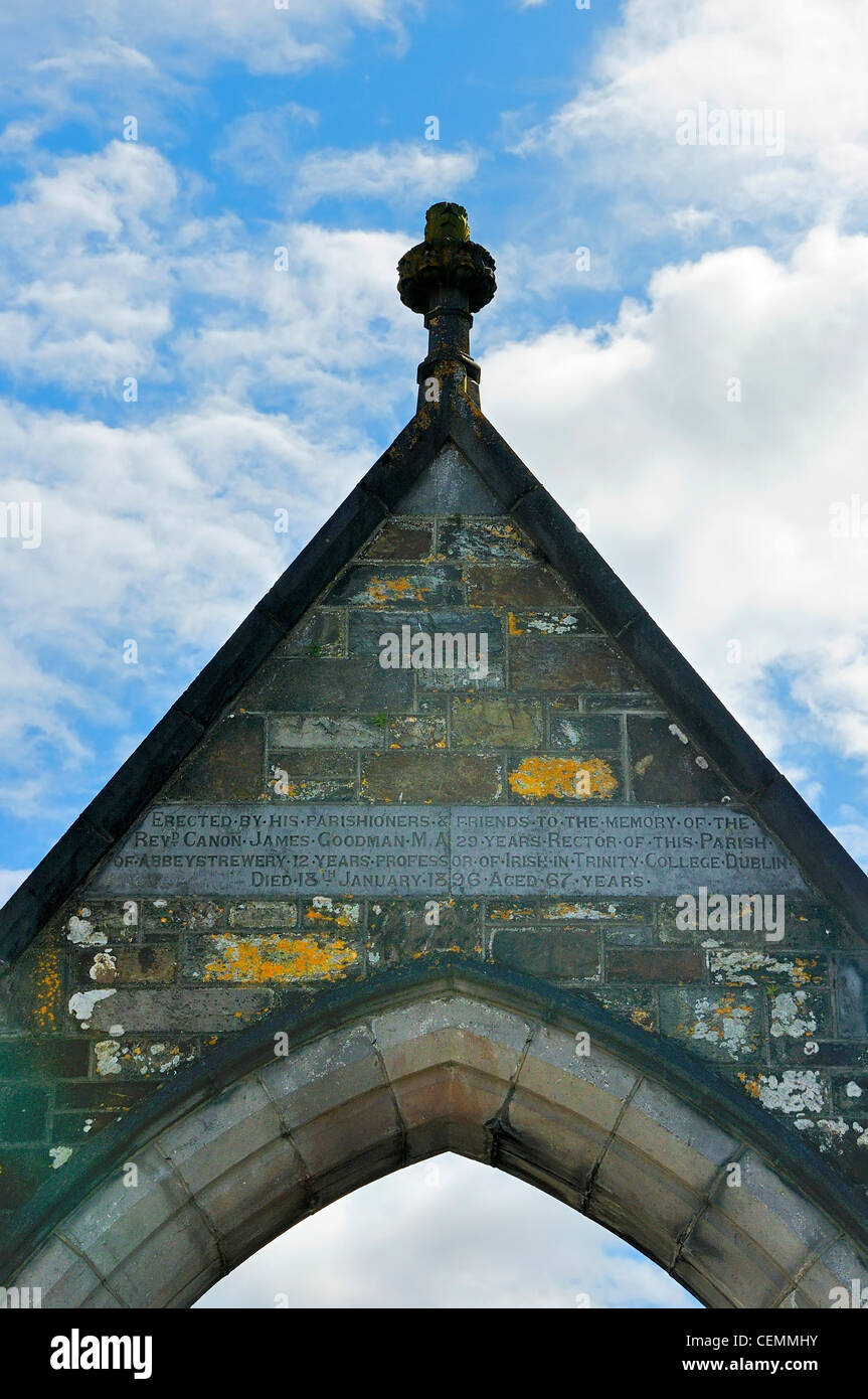 Memorial to Reverend Canon James Goodman in Skibbereen, Cork County, Ireland. Stock Photo