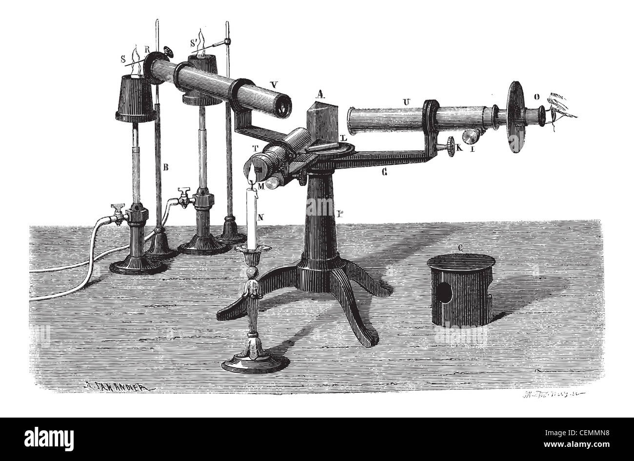 Spectrometer Or Spectroscope Stock Illustration - Download Image Now -  Electron Spectroscope, Mass Spectrometer, 19th Century - iStock
