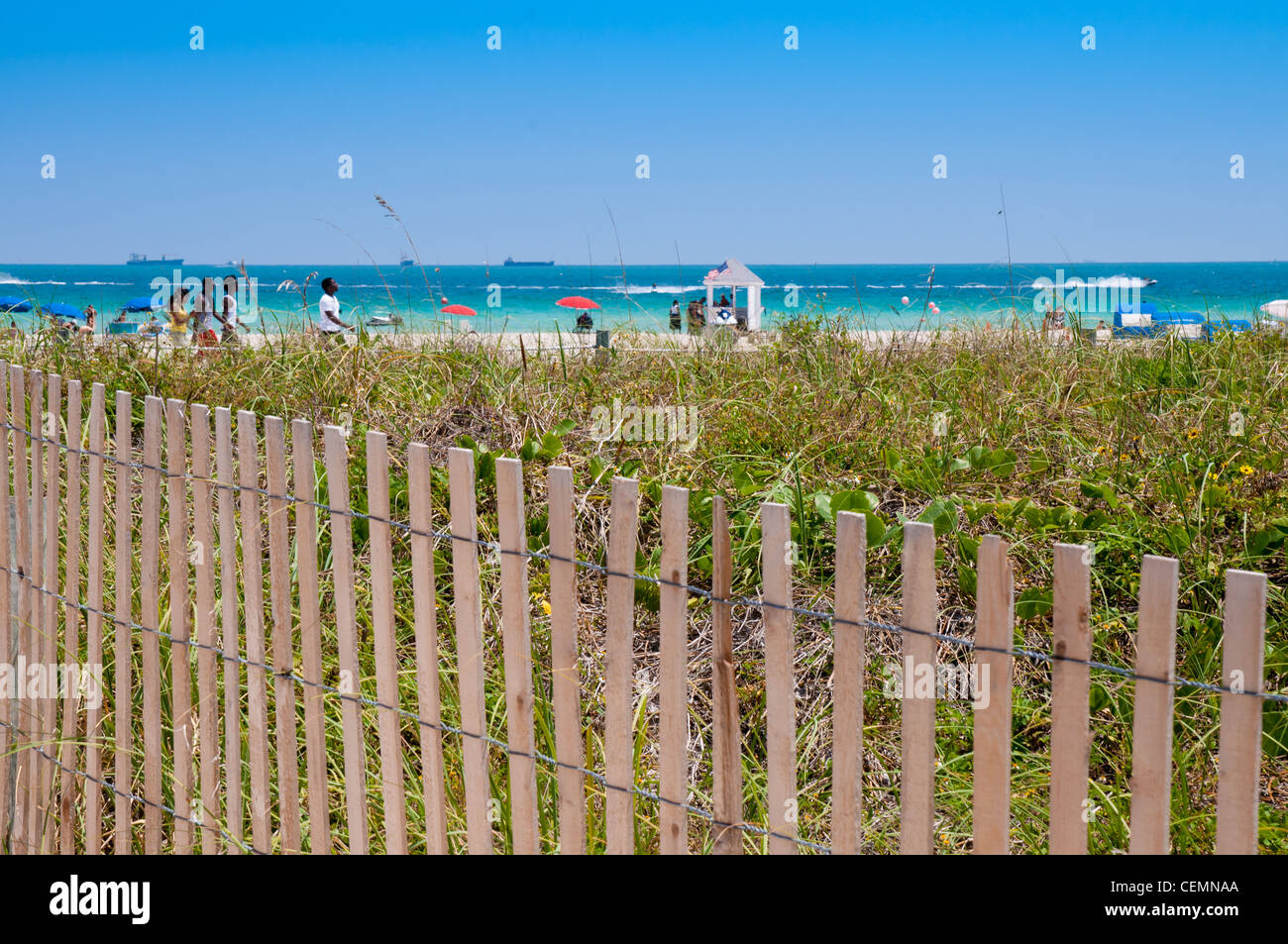 South Beach (SoBe) in Miami beach, Florida Stock Photo