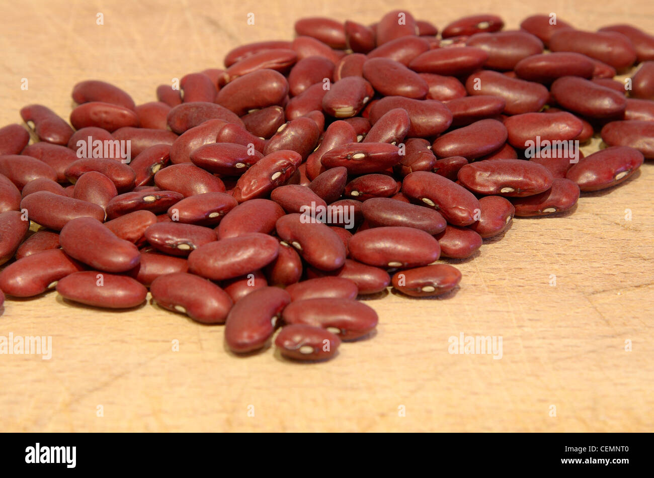 A close up of some dry red beans Stock Photo