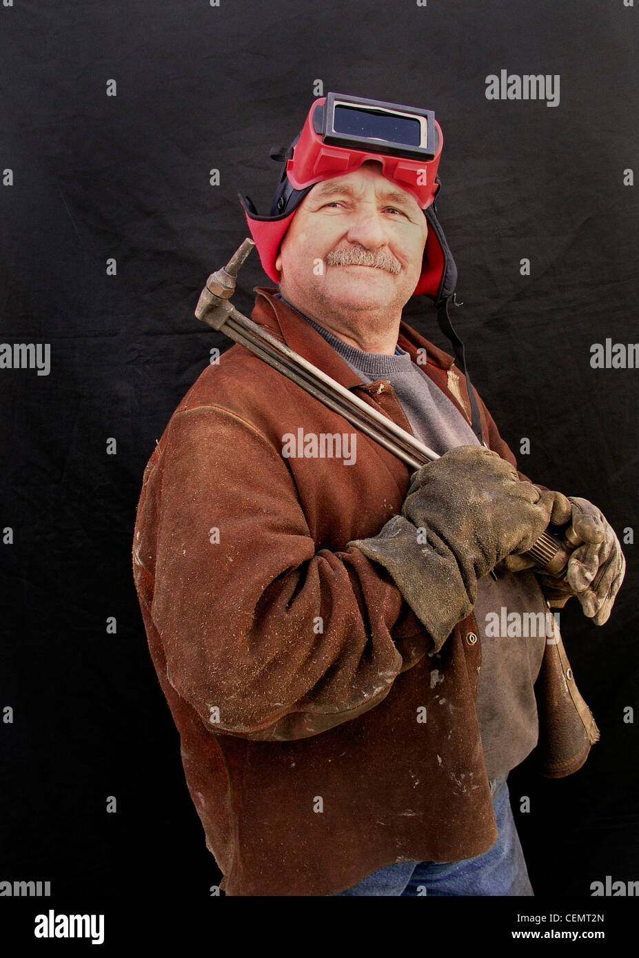 Tug boat repair man Stock Photo Alamy