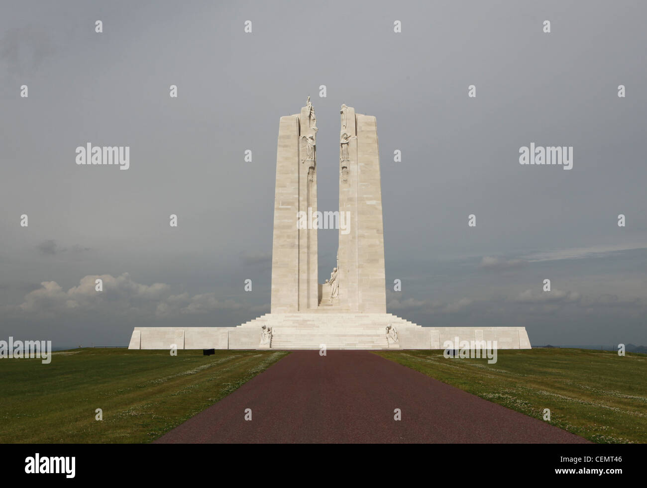 Vimy Ridge Canadian memorial in France Stock Photo