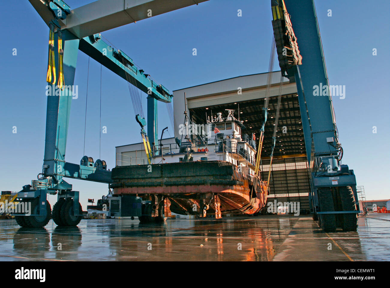 Maritime boat repair Bridgeport CT Stock Photo Alamy