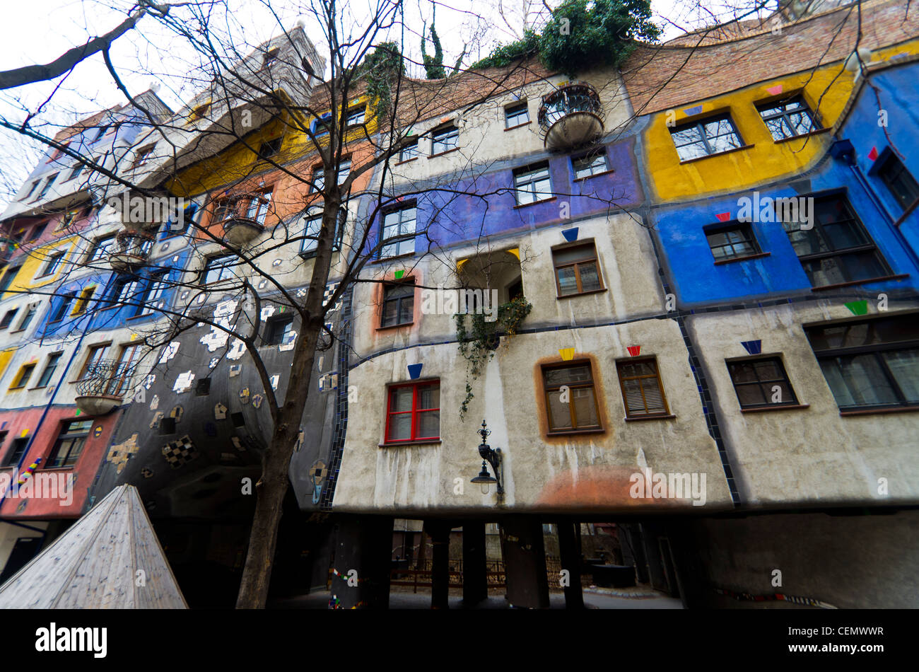 Hundertwasswerhaus, Vienna, Austria Stock Photo