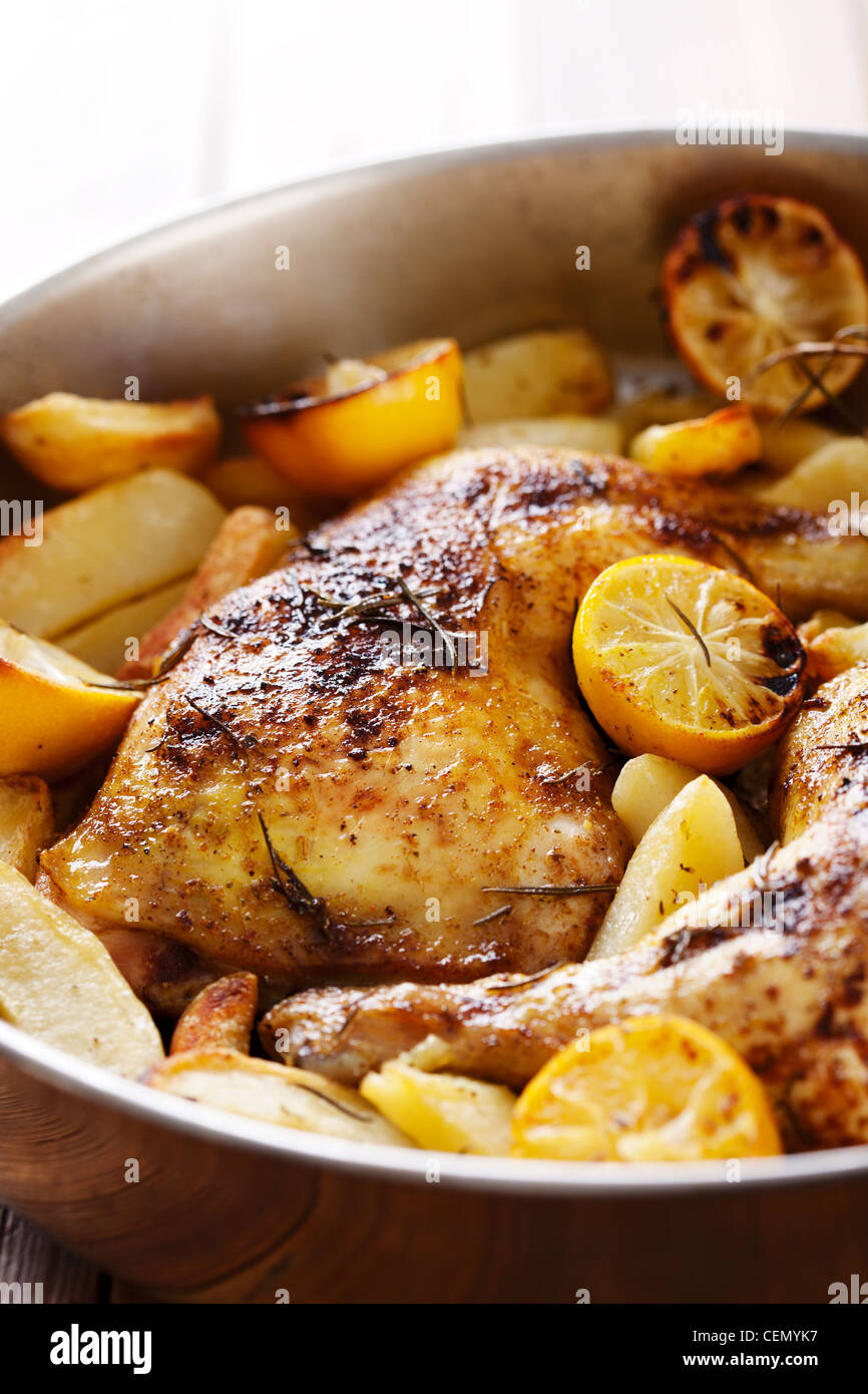 oven roast chicken Stock Photo Alamy