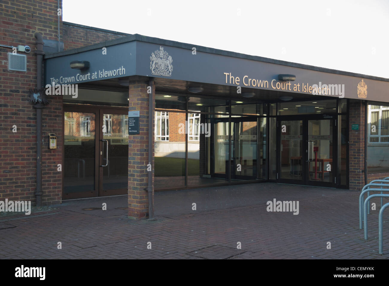 Main entrance to Isleworth Crown Court, Ridgeway Road Isleworth Stock