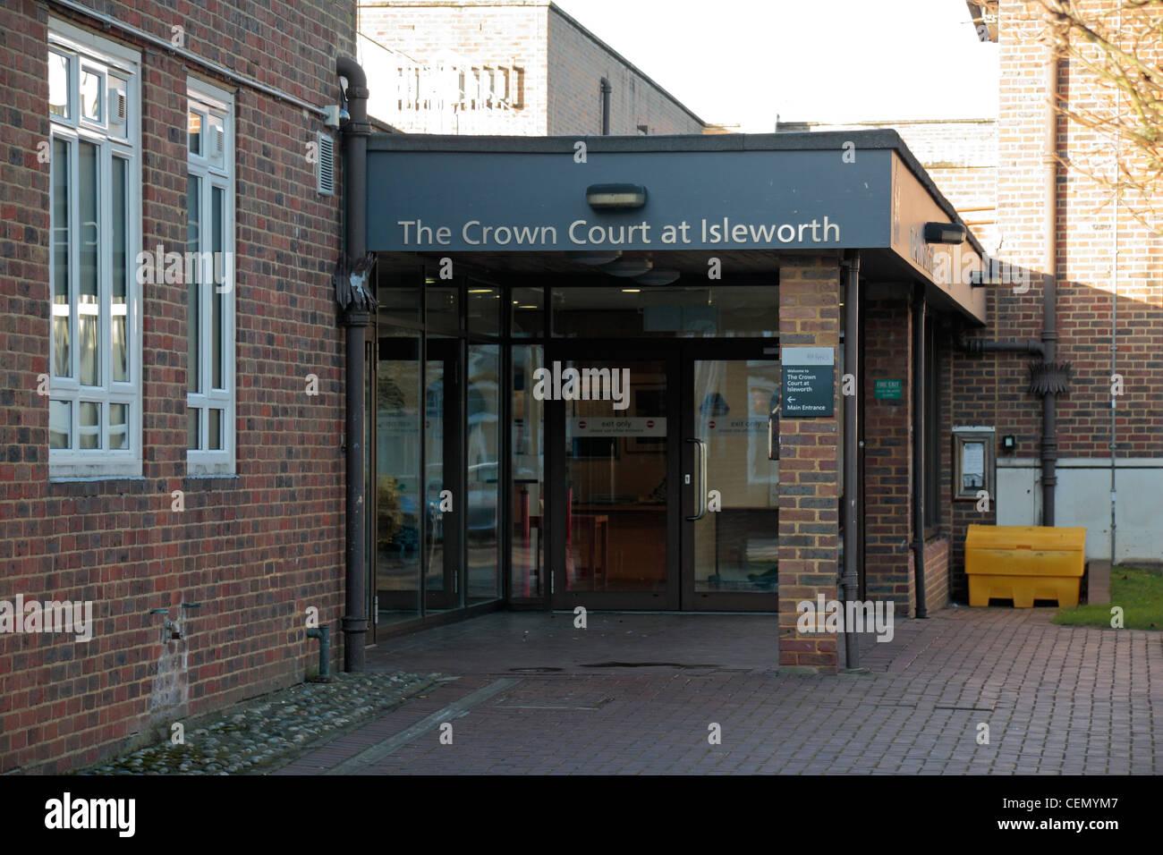 Entrance of Isleworth Crown Court, Ridgeway Road Isleworth, Middlesex