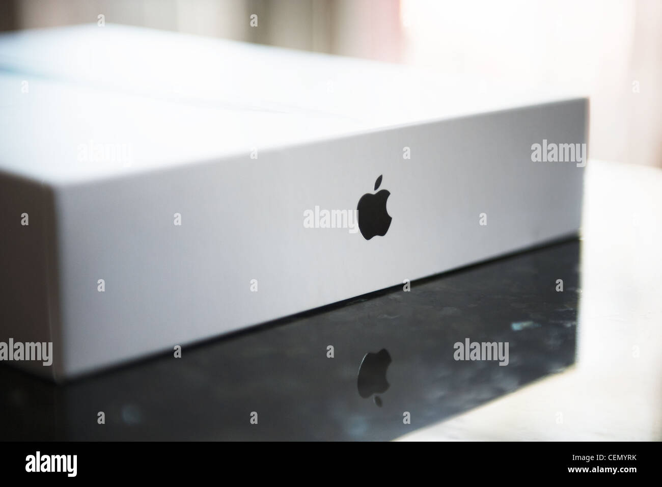 This is an image of an Apple iPad 2 box Stock Photo