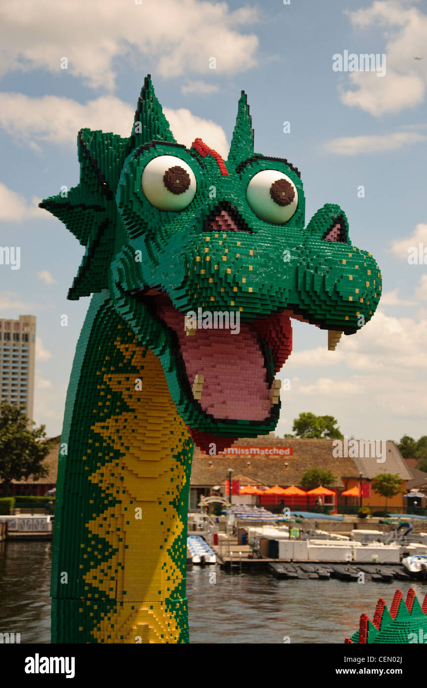 disney springs lego dragon