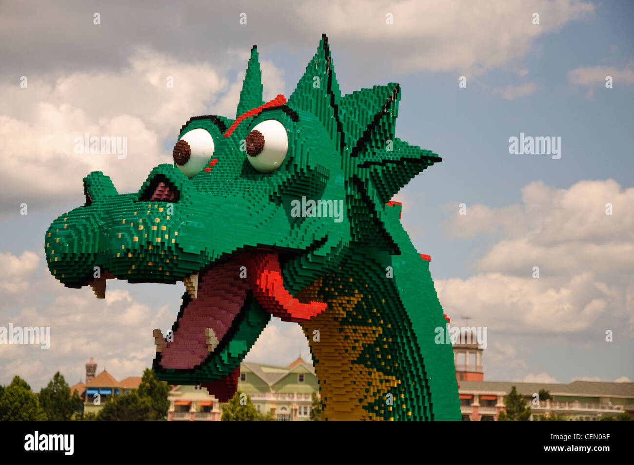 walt disney world resort parks downtown disney lego dragon Stock Photo