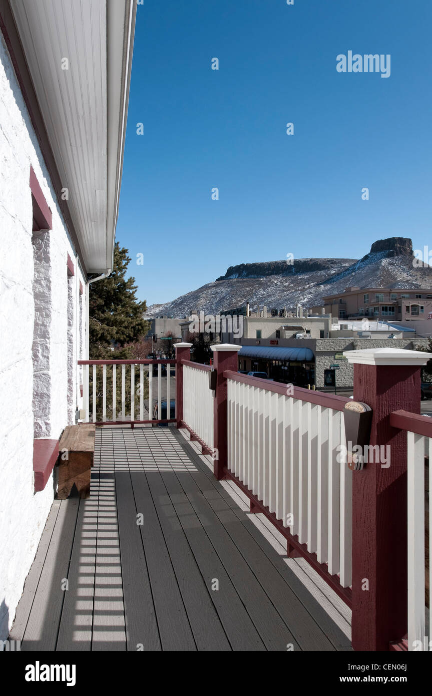 Balcony, Astor House Museum, Golden, Colorado Stock Photo Alamy