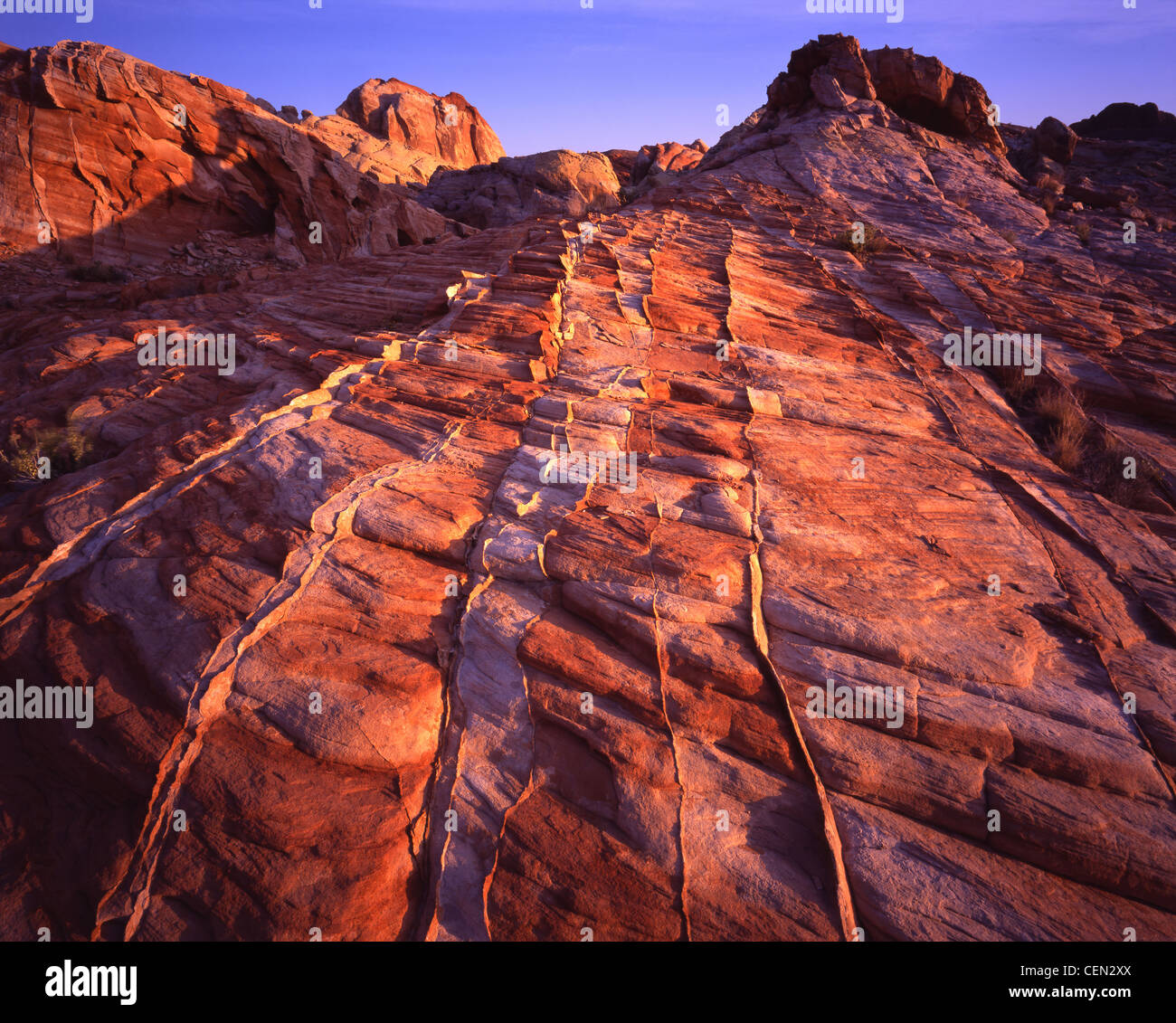 Sunrise on Valley of Fire State Park in Nevada, about 35 miles north of