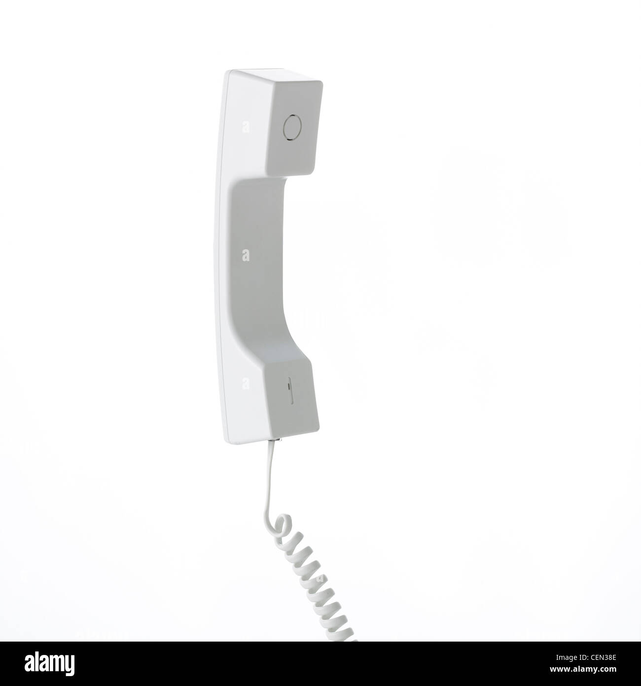 Handset of a landline telephone Stock Photo