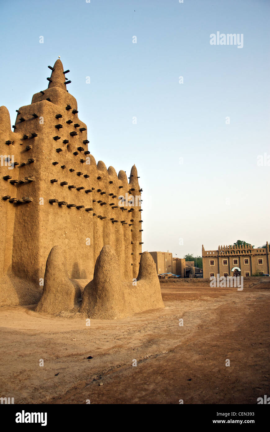 The Great Mosque of Djenne in Djenne, Africa. Stock Photo