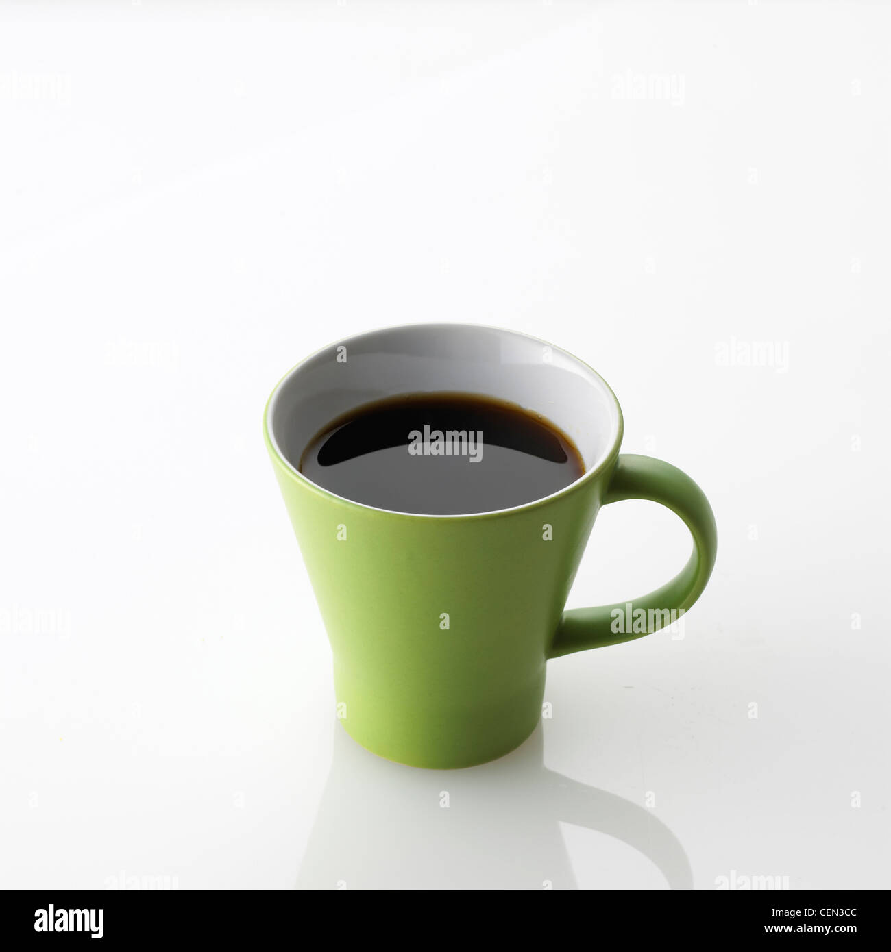 Green coffee cup Stock Photo
