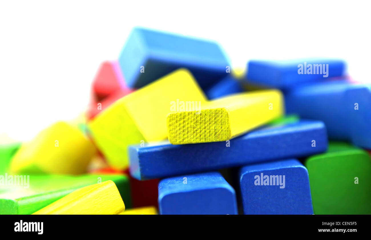 Wooden building blocks Stock Photo Alamy