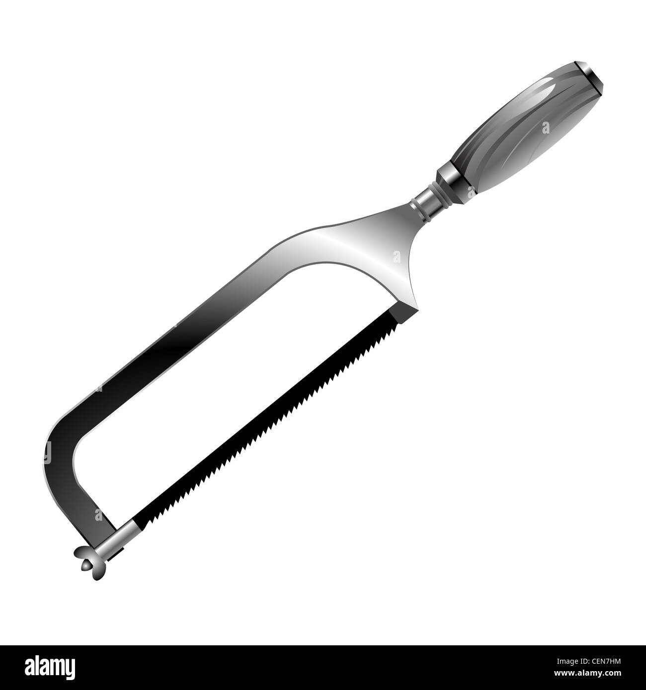 handsaw over white background, abstract vector art illustration Stock