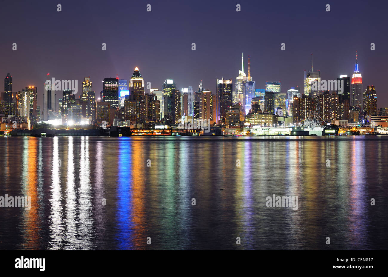 New York City Manhattan midtown skyline Stock Photo - Alamy