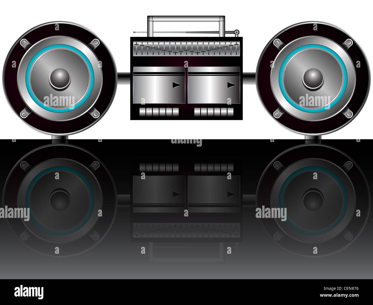 Radio and cassette Stock Vector Images - Alamy