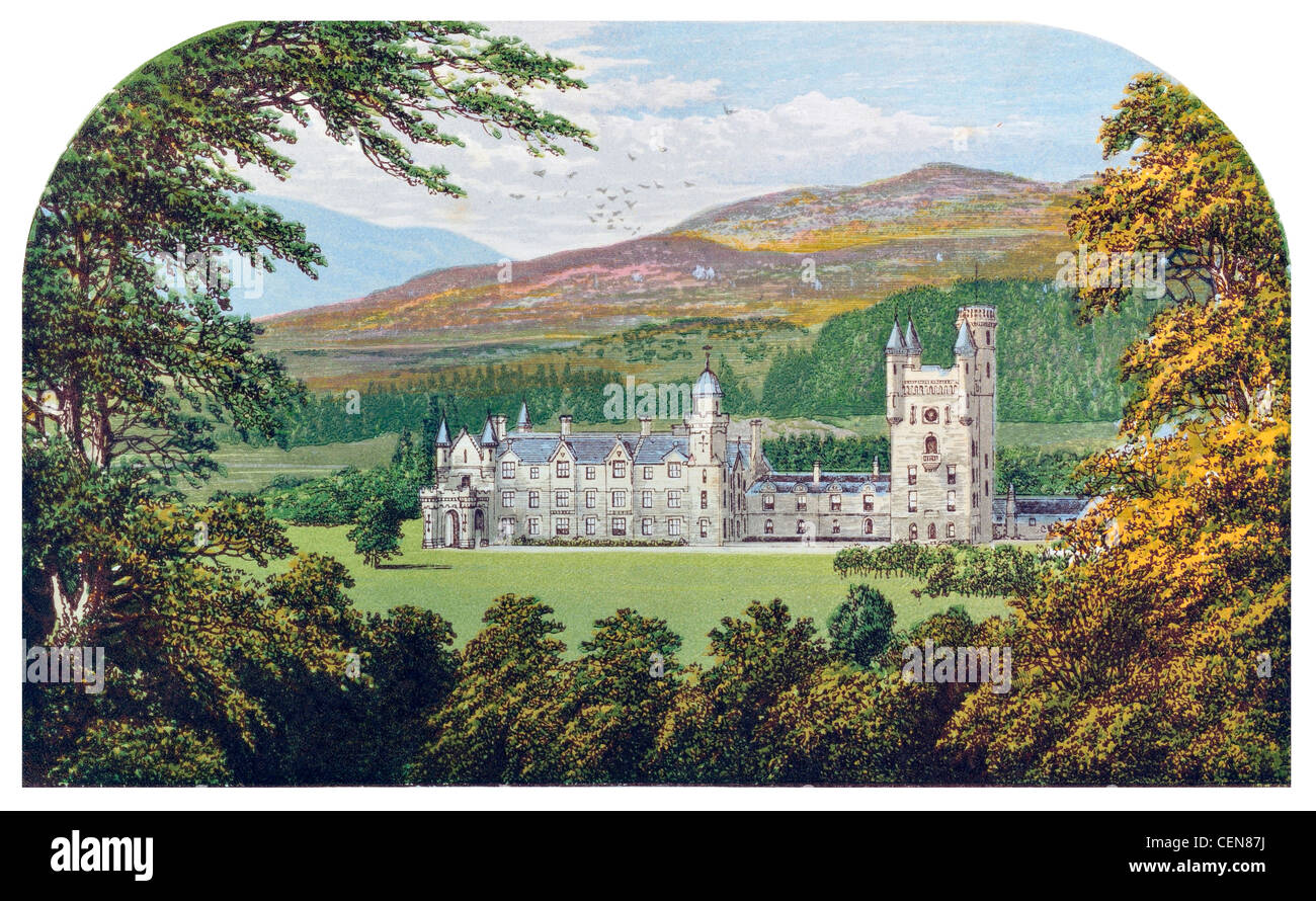 Balmoral Castle house Royal Deeside Aberdeenshire Scotland British