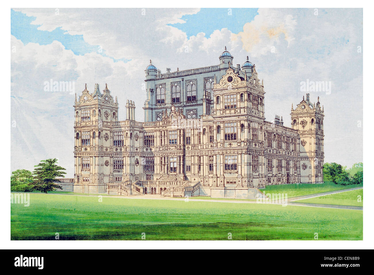 Wollaton Hall country house standing Nottingham England natural history museum Elizabethan Jacobean Stock Photo