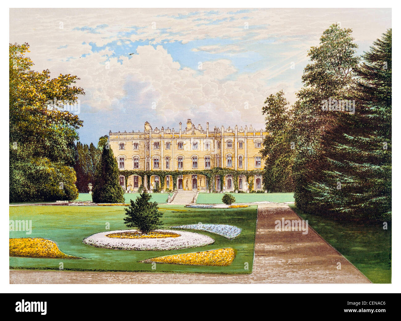 Hughenden Manor red brick Victorian High Wycombe Buckinghamshire ...