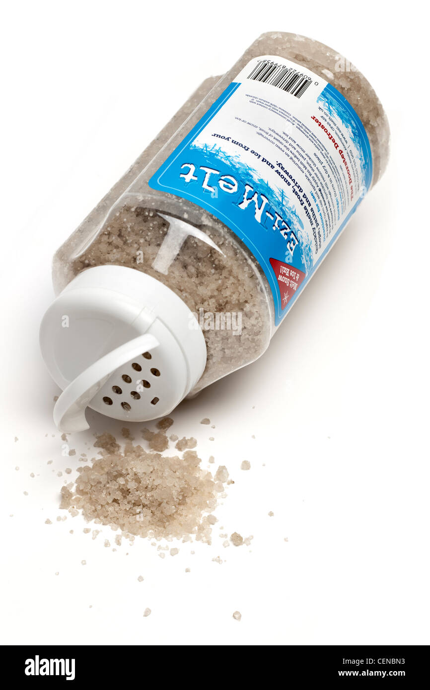 Shaker container of Ezi Melt doorstep defroster Stock Photo