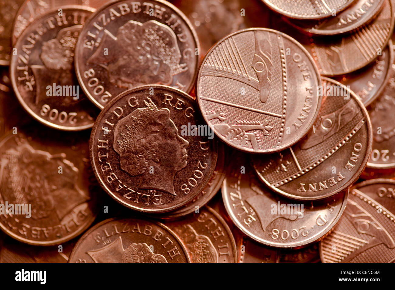 british money coinage Stock Photo