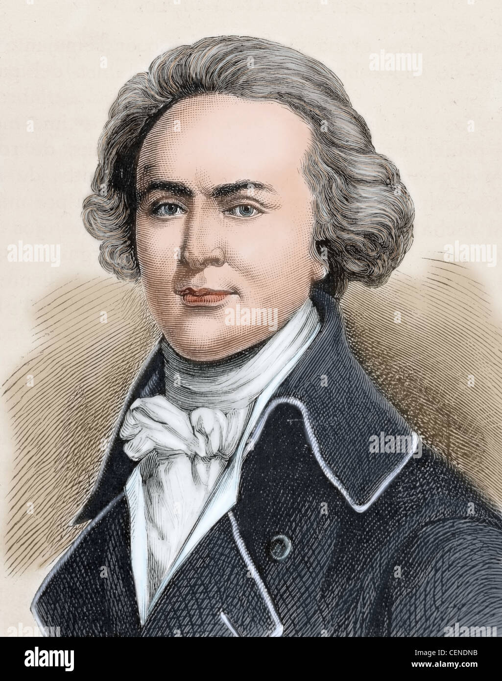 John Quincy Adams (1767-1848). American politician and diplomat. Sixth President of the United States. Stock Photo