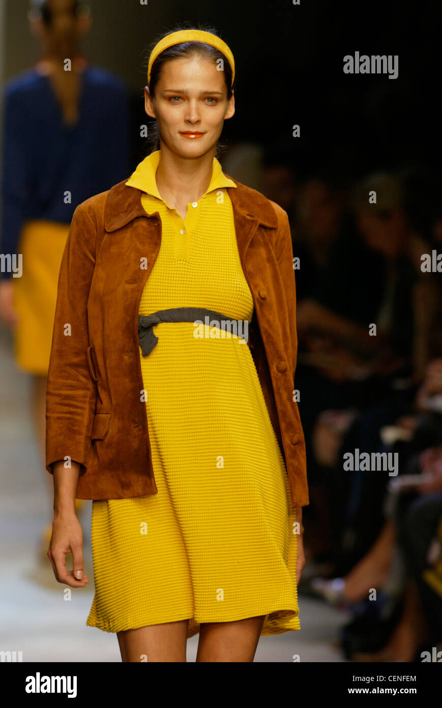 dpa) - Estonian model Carmen Kass, pictured at the presentation of the  collection of Gucci during the fashion week in Milan, Italy, 28 September  2002 Stock Photo - Alamy