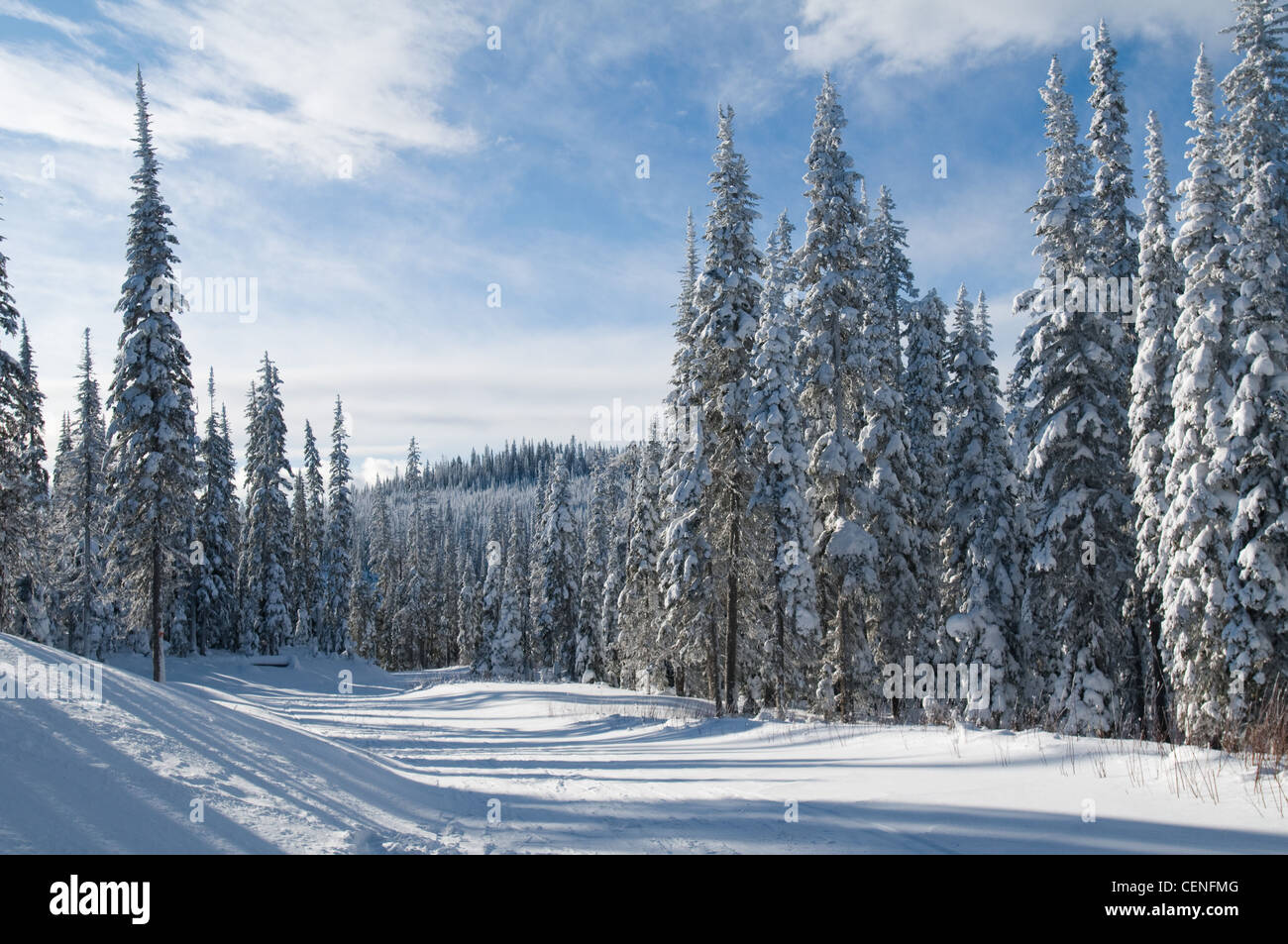 Sun Peaks Ski Resort at Tod Mountain, Kamloops, BC, Canada Stock Photo